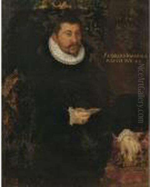 Ritratto Di Andrea Giovannelli Oil Painting by Leandro Bassano