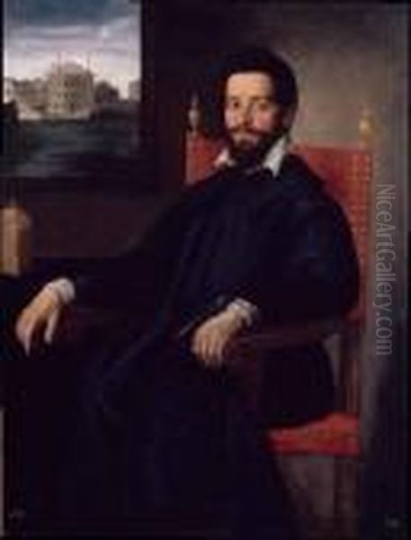 Ritratto Di Gentiluomo Veneziano Oil Painting by Leandro Bassano