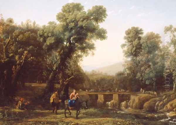 The Flight into Egypt, c.1635 Oil Painting by Claude Lorrain (Gellee)