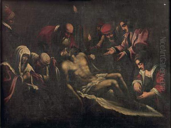 La Deposition Du Christ Oil Painting by Leandro Bassano