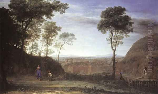 Landscape with Noli Me Tangere Scene 1681 Oil Painting by Claude Lorrain (Gellee)