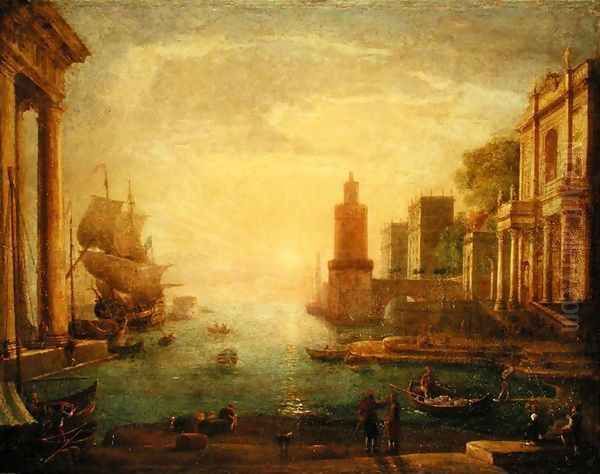 The Grand Canal, Venice Oil Painting by Claude Lorrain (Gellee)