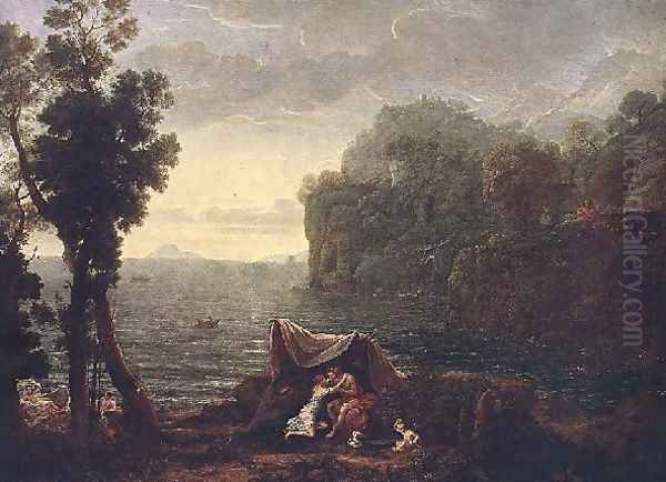 The Landscape With Acis And Gala Oil Painting by Claude Lorrain (Gellee)