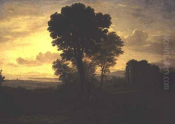 Morning Oil Painting by Claude Lorrain (Gellee)