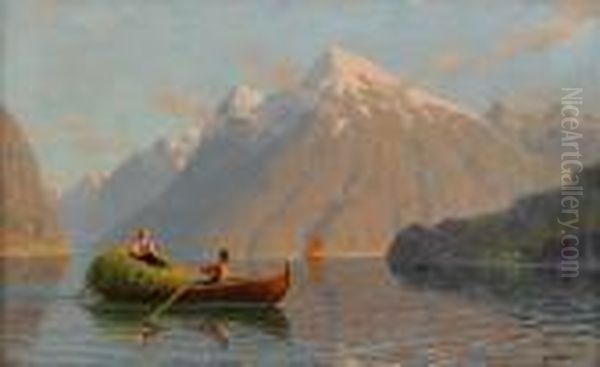 Balestrand Oil Painting by Hans Dahl