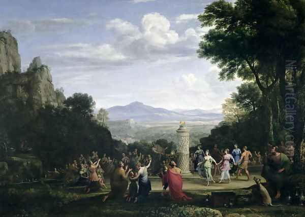 The Adoration of the Golden Calf, 1660 Oil Painting by Claude Lorrain (Gellee)