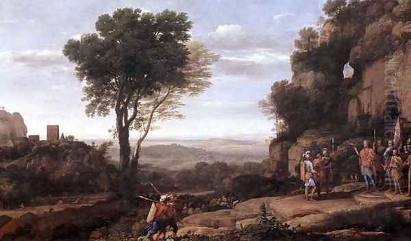 Landscape with David at the Cave of Abdullam, 1658 Oil Painting by Claude Lorrain (Gellee)