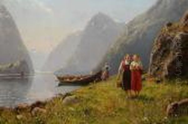 Der Liebesbrief Oil Painting by Hans Dahl