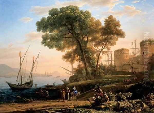 An Artist Studying Nature Oil Painting by Claude Lorrain (Gellee)