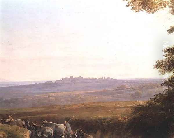 Landscape with Cowherds Oil Painting by Claude Lorrain (Gellee)