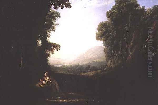 Landscape with the Repentant Magdalene Oil Painting by Claude Lorrain (Gellee)