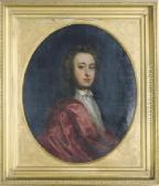 Portrait Of A Gentleman, 
Traditionally Identified As George Morley,esquire (b. 1664), Third 
Brother Of Sir Charles Morley Oil Painting by Michael Dahl