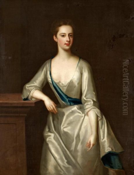 Portratt Av Lady Charlotte Hyde Oil Painting by Michael Dahl