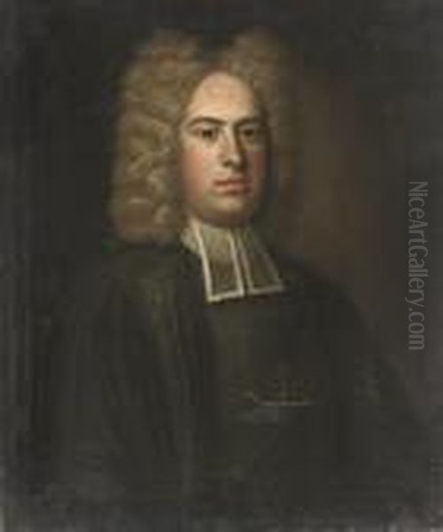 Portrait Of A Cleric, Half-length Oil Painting by Michael Dahl