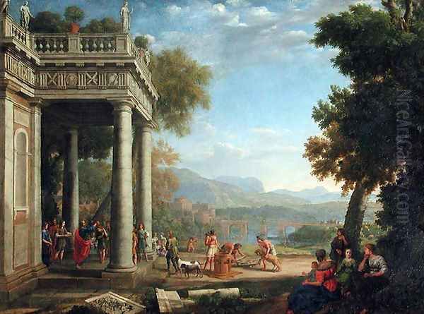 David sacred king by Samuel Oil Painting by Claude Lorrain (Gellee)