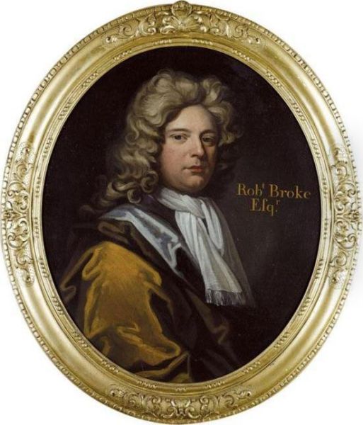 Portrait Of Robert Broke Of Nacton (d.1714) Oil Painting by Michael Dahl