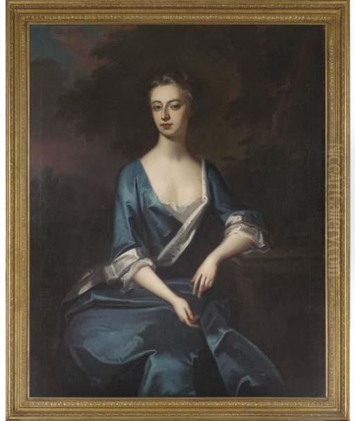 Portrait Of Harriet, Duchess Of Manchester Oil Painting by Michael Dahl