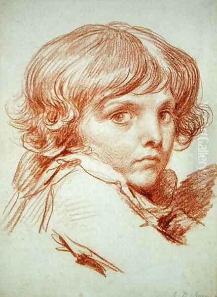 Portrait of a Young Boy Oil Painting by Claude Lorrain (Gellee)