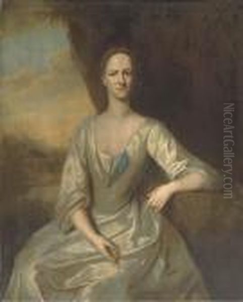 Portrait Of Leonora Frederick Oil Painting by Michael Dahl