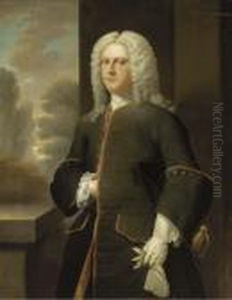 Portrait Of Sir Cholmeley Dering Oil Painting by Michael Dahl