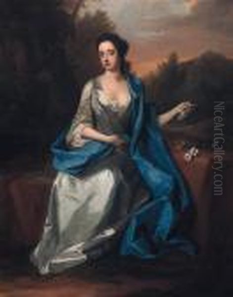 Portrait Of Elizabeth, Duchess Of Beaufort Oil Painting by Michael Dahl