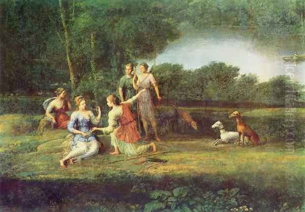 Egeria beweint Numa Oil Painting by Claude Lorrain (Gellee)