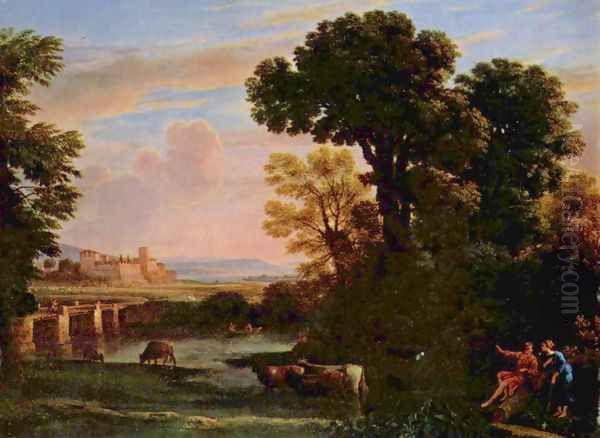 Landscape with Shepherd (Pastorale) Oil Painting by Claude Lorrain (Gellee)