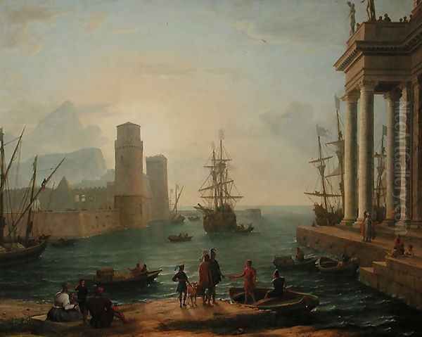 Port, fog effect Oil Painting by Claude Lorrain (Gellee)