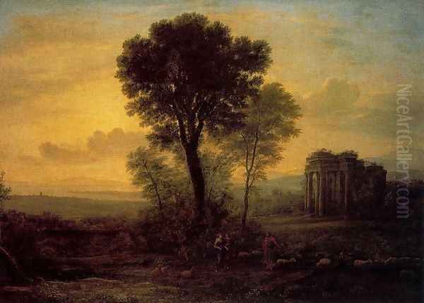 Sunrise Oil Painting by Claude Lorrain (Gellee)