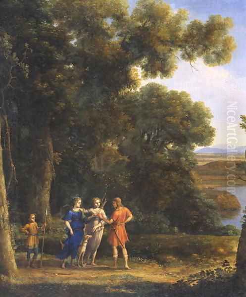 Landscape with Figures 2 Oil Painting by Claude Lorrain (Gellee)