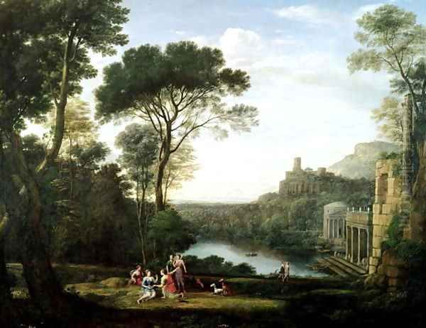 Landscape with the Nymph Egeria Oil Painting by Claude Lorrain (Gellee)