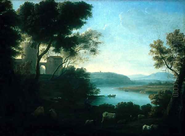 Pastoral Landscape The Roman Campagna ca 1639 Oil Painting by Claude Lorrain (Gellee)