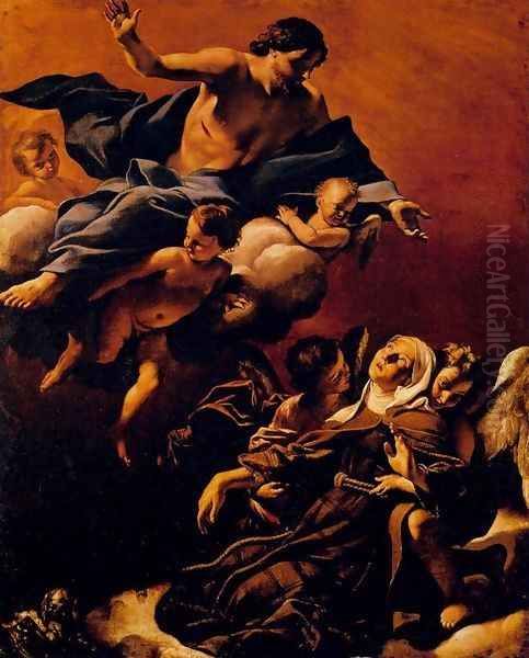 Ecstasy of St Margaret of Cortona Oil Painting by Giovanni Lanfranco