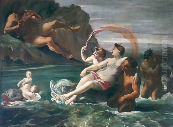 Galatea and Polyphemus Oil Painting by Giovanni Lanfranco