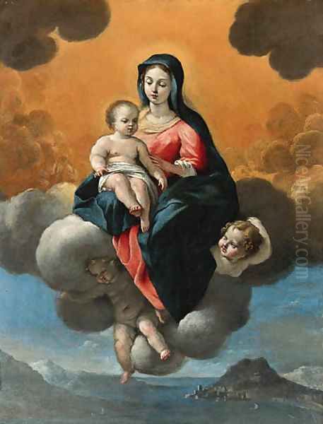 The Madonna and Child Oil Painting by Giovanni Lanfranco