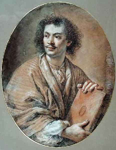 Portrait of Moliere 1622-73 Oil Painting by Claude Lefebvre