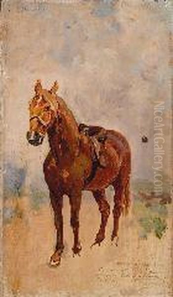 Studio Di Cavallo Oil Painting by Edoardo Dalbono