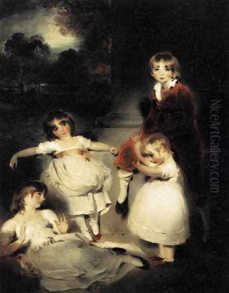 Portrait of the Children of John Angerstein 1808 Oil Painting by Sir Thomas Lawrence