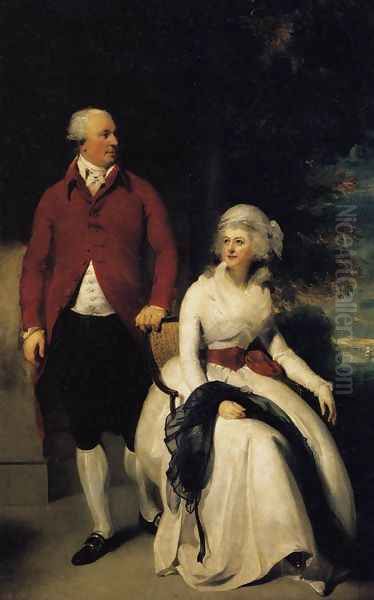 Mr and Mrs John Julius Angerstein 1792 Oil Painting by Sir Thomas Lawrence