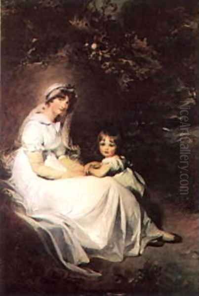 Lady Templeton and her Son Oil Painting by Sir Thomas Lawrence