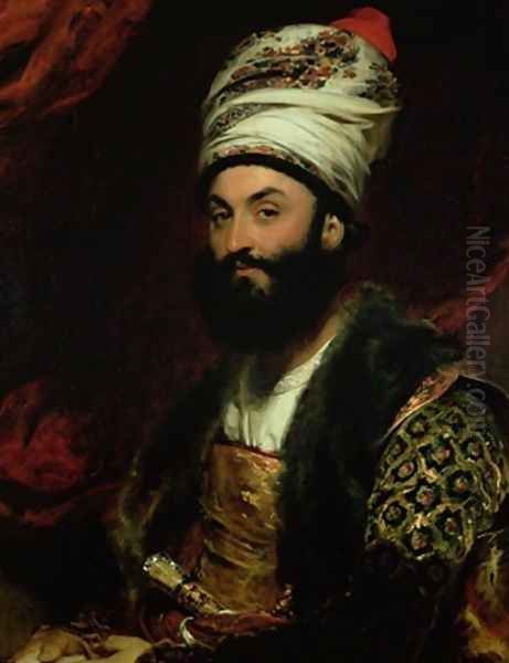 Portrait of Mirza Abul Hassan Khan Oil Painting by Sir Thomas Lawrence