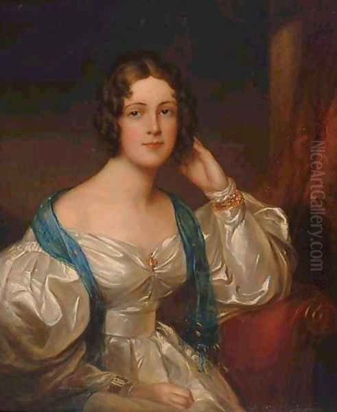 Lady Constance Carruthers Oil Painting by Sir Thomas Lawrence