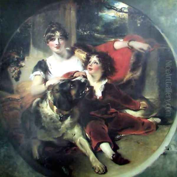 Mrs Maguire and her Son Oil Painting by Sir Thomas Lawrence