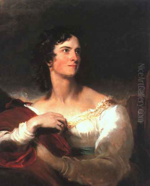 Miss Caroline Fry 1827 Oil Painting by Sir Thomas Lawrence