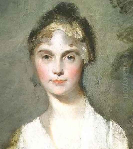 Portrait sketch of a young girl Oil Painting by Sir Thomas Lawrence