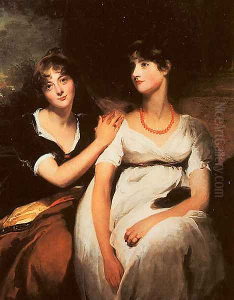 The Daughters of Colonel Thomas Carteret Hardy 1801 Oil Painting by Sir Thomas Lawrence