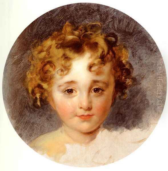 Portrait Of The Hon, George Fane (1819 - 1848), Later Lord Burghersh, When A Boy Oil Painting by Sir Thomas Lawrence