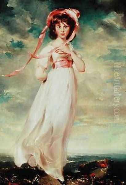 Sarah Barrett Moulin Pinkie Oil Painting by Sir Thomas Lawrence