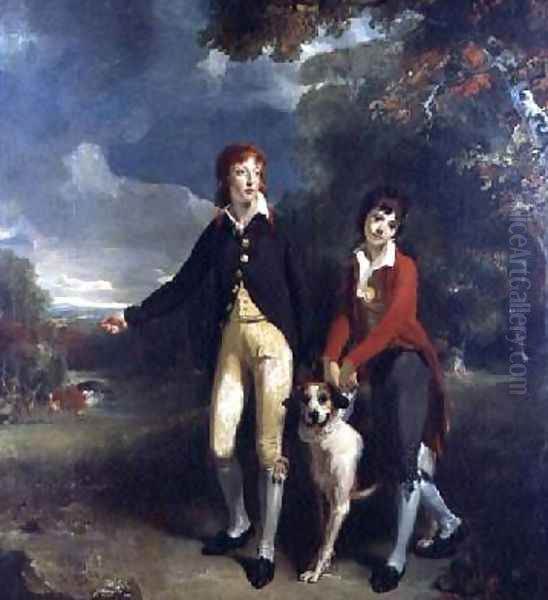 Portrait of Charles Chetwynd Talbot Viscount Ingestre and His Brother Oil Painting by Sir Thomas Lawrence