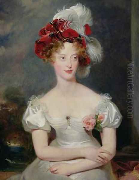 La Duchesse de Berry 1798-1870 Oil Painting by Sir Thomas Lawrence